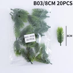10/20Pcs Mini Artificial Pine branches DIY artificial fir branch Decoration Gift Candy New Year Christmas Decoration 2022