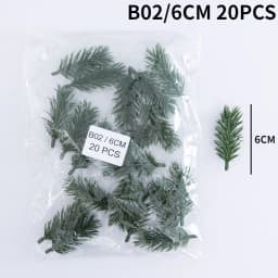 10/20Pcs Mini Artificial Pine branches DIY artificial fir branch Decoration Gift Candy New Year Christmas Decoration 2022