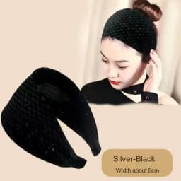 Autumn and Winter Wide-Brimmed Wool Headband Female Elegant Graceful Toothed Warm Accessories Hair Bands for Women