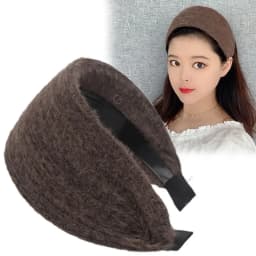 Autumn and Winter Wide-Brimmed Wool Headband Female Elegant Graceful Toothed Warm Accessories Hair Bands for Women