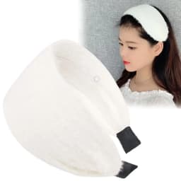 Autumn and Winter Wide-Brimmed Wool Headband Female Elegant Graceful Toothed Warm Accessories Hair Bands for Women