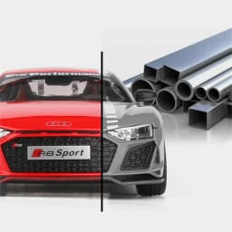 1:24 R8 V10 Plus Alloy Performance Sports Car Model Diecast Metal Toy Racing Car Model High Simulation Sound and Light Kids Gift