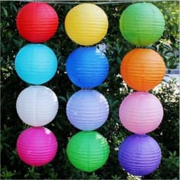 Multi Color Paper Lantern Foldable Round Chandelier for Wedding Scene Birthday New Year Holiday Party Home Decoration Articles