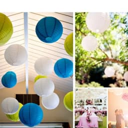 Multi Color Paper Lantern Foldable Round Chandelier for Wedding Scene Birthday New Year Holiday Party Home Decoration Articles
