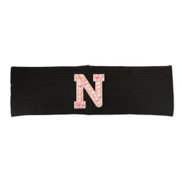 Baby Boy Girl Pink Pearl Letters Headband Hair Accessories New Child Kids Soft Ribbed Cotton Elastic Headwear Hair Band