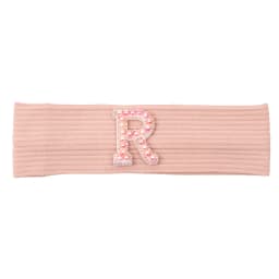 Baby Boy Girl Pink Pearl Letters Headband Hair Accessories New Child Kids Soft Ribbed Cotton Elastic Headwear Hair Band