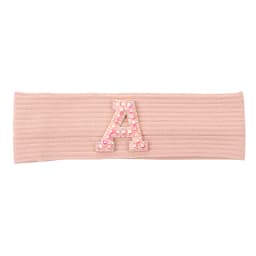 Baby Boy Girl Pink Pearl Letters Headband Hair Accessories New Child Kids Soft Ribbed Cotton Elastic Headwear Hair Band