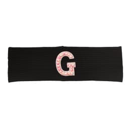 Baby Boy Girl Pink Pearl Letters Headband Hair Accessories New Child Kids Soft Ribbed Cotton Elastic Headwear Hair Band