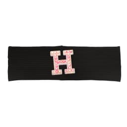 Baby Boy Girl Pink Pearl Letters Headband Hair Accessories New Child Kids Soft Ribbed Cotton Elastic Headwear Hair Band