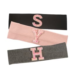Baby Boy Girl Pink Pearl Letters Headband Hair Accessories New Child Kids Soft Ribbed Cotton Elastic Headwear Hair Band
