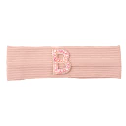 Baby Boy Girl Pink Pearl Letters Headband Hair Accessories New Child Kids Soft Ribbed Cotton Elastic Headwear Hair Band