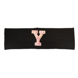 Baby Boy Girl Pink Pearl Letters Headband Hair Accessories New Child Kids Soft Ribbed Cotton Elastic Headwear Hair Band