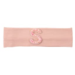 Baby Boy Girl Pink Pearl Letters Headband Hair Accessories New Child Kids Soft Ribbed Cotton Elastic Headwear Hair Band