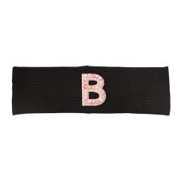 Baby Boy Girl Pink Pearl Letters Headband Hair Accessories New Child Kids Soft Ribbed Cotton Elastic Headwear Hair Band