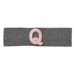 Baby Boy Girl Pink Pearl Letters Headband Hair Accessories New Child Kids Soft Ribbed Cotton Elastic Headwear Hair Band