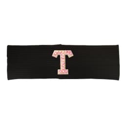 Baby Boy Girl Pink Pearl Letters Headband Hair Accessories New Child Kids Soft Ribbed Cotton Elastic Headwear Hair Band