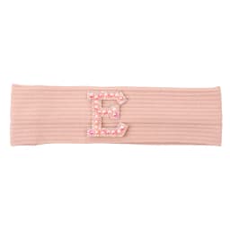 Baby Boy Girl Pink Pearl Letters Headband Hair Accessories New Child Kids Soft Ribbed Cotton Elastic Headwear Hair Band