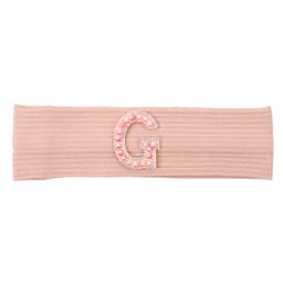 Baby Boy Girl Pink Pearl Letters Headband Hair Accessories New Child Kids Soft Ribbed Cotton Elastic Headwear Hair Band