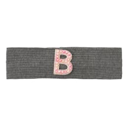 Baby Boy Girl Pink Pearl Letters Headband Hair Accessories New Child Kids Soft Ribbed Cotton Elastic Headwear Hair Band