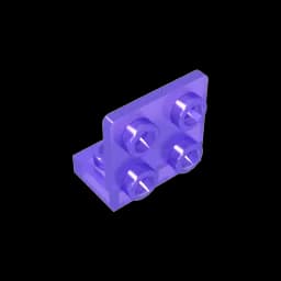 MOC PARTS GDS-642 ANGULAR PLATE 1.5 BOT. 1X2 2/2 compatible with lego 99207 children's toys Assembles Building Blocks Technical