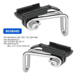 Bicycle Front Light Bracket Clamp Road Bike MTB Headlight Mount on Fork For Rocksbros/ CatEye/ XOSS/Gfitnix/Trerk