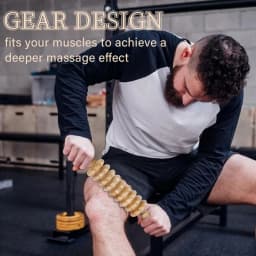 Wood Therapy Fasci Massage Tools, Curved Wooden Massage Roller Cellulite Reduction and Muscle Tension (Wood)