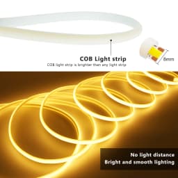 288LEDs/m COB LED Neon Light 220V Dimmable 10 Colors High CRI RA90 Flexible Strip with Power for Custom Sign Wall Decoration