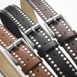 1spc Punk Style Rivet Decorative Needle Buckle PU Leather Belt, High End Women's Versatile Jeans Belt