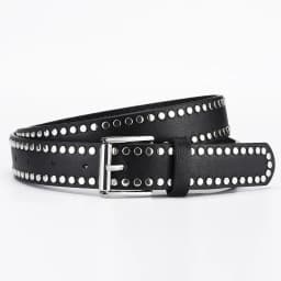 1spc Punk Style Rivet Decorative Needle Buckle PU Leather Belt, High End Women's Versatile Jeans Belt