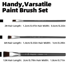 6pcs Black+White+Red Water-Based Paint Set 30g with 3 Brushes for Theater,Halloween,Party,Cosplay,Clown,SFX,Makeup