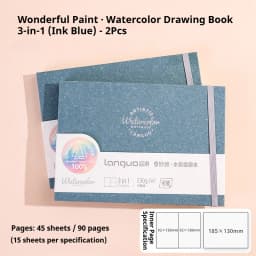 100% Cotton Watercolor Drawing Book Languo Thick Paper 230g/300g Pocket Sketchbook Tearable Art Supplies Marker Painting Paper