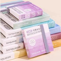 100% Cotton Watercolor Drawing Book Languo Thick Paper 230g/300g Pocket Sketchbook Tearable Art Supplies Marker Painting Paper