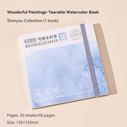 100% Cotton Watercolor Drawing Book Languo Thick Paper 230g/300g Pocket Sketchbook Tearable Art Supplies Marker Painting Paper