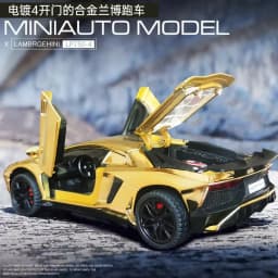 1:32 Lamborghini LP750-4 High Simulation Alloy Car Model Diecast Metal Car Model Sound Light Collection kids Toy Gift