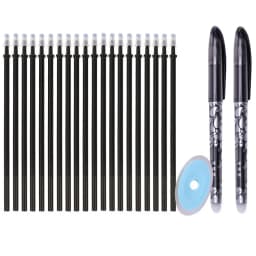 Erasable Gel Pen Set, 2pcs Erasable Pen 20 Erased Pen Refills and 1 Eraser
