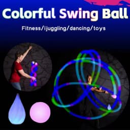 LED Ball Stage Performance Balls Belly Dance LED Multi-Coloured Accessories Children Glow POI Thrown Ball Prop Belly Dancing