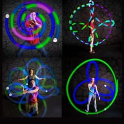 LED Ball Stage Performance Balls Belly Dance LED Multi-Coloured Accessories Children Glow POI Thrown Ball Prop Belly Dancing