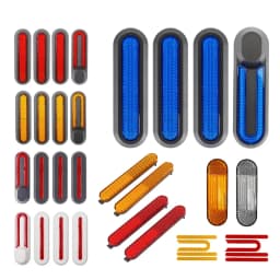 E-Scooter Various Reflective Stickers Wheel Cover Reflector Hub Cap Protective Shells for Xiaomi Mi 1S Pro 2 M365 Durable Parts