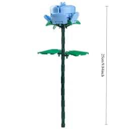 KNEW BUILT 3D Rose Building Blocks Toys-Everlasting Love,Perfect Valentine's Gift ,DIY Flower Home/Desk Decor,Simple Assembly