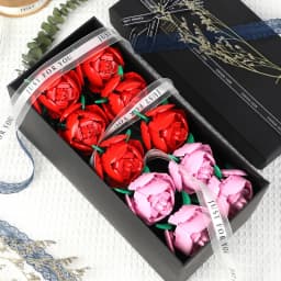 KNEW BUILT 3D Rose Building Blocks Toys-Everlasting Love,Perfect Valentine's Gift ,DIY Flower Home/Desk Decor,Simple Assembly