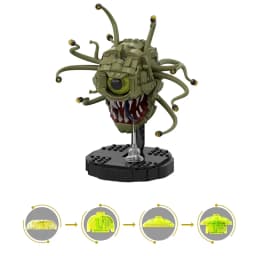 MOC DIY Dungeonsed-Beholders/Demo Cannibal Monster Building block kit Robot Game Character Monster Brick Kids Birthday Toy Gift
