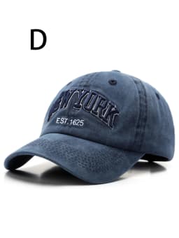 1 unisex all season wearing pure cotton washed letters NEW YORK fashionable baseball cap