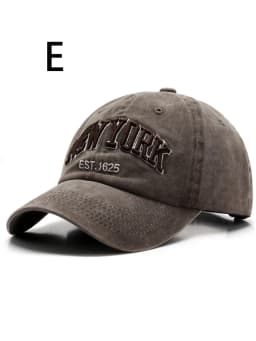 1 unisex all season wearing pure cotton washed letters NEW YORK fashionable baseball cap