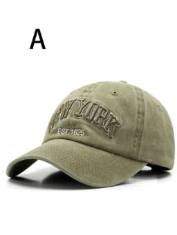 1 unisex all season wearing pure cotton washed letters NEW YORK fashionable baseball cap