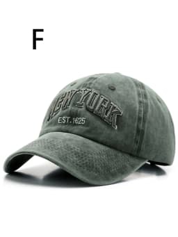 1 unisex all season wearing pure cotton washed letters NEW YORK fashionable baseball cap