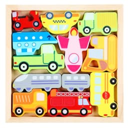Children Montessori Wooden Toys Block Cartoon Animal Three-dimensional Jigsaw Puzzle Early Education Grab Board 3d Puzzle Toys