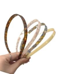 Ladies Non-Clamping Ear Bone Hair Accessories Acetic Acid Headband Headband High-End Hairband Girls 2025 New Summer Elegant He