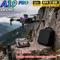 Genuine Drone A19 Pro 8K Professional HD Dual Camera Photography Brushless Foldable Quadcopter 5G GPS RC Distance Drones Toys