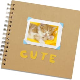 DIY Handmade Kraft Paper Scrapbook Creative Simple Commemorative Album Graffiti Multifunction Card Book Friends