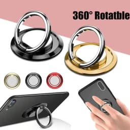 Mini Finger Ring Holder Stand Grip 360 Rotating For Mobile Phone Car Magnetic Mount Phone Back Sticker Pad Unniversal Bracket